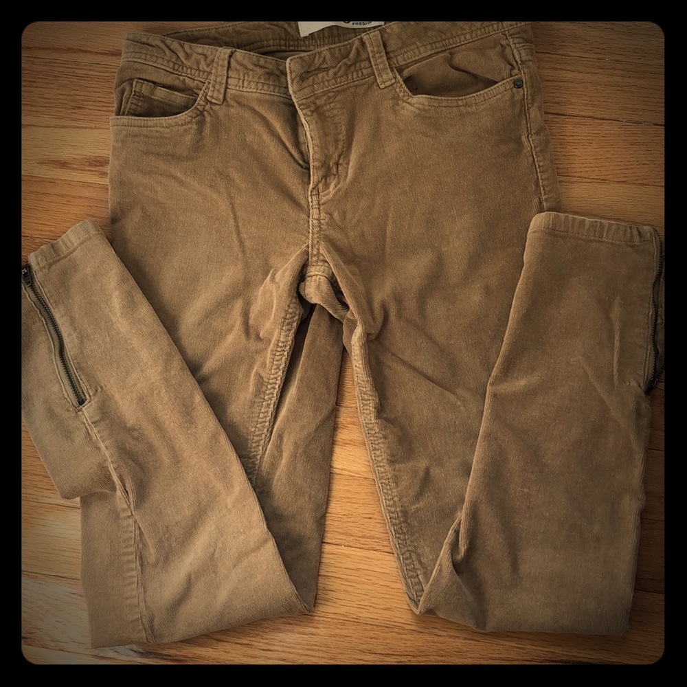 Joe Fresh corduroy jeans,  tan, size 2